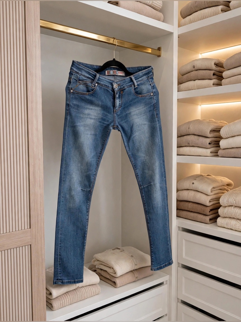 BURBERRY London Blue Skinny Jeans Womens Size 29 Light Wash Distressed